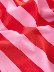 Red/Pink Stripe Girlfriend Oversized Long Sleeve Shirt - Image 7 of 8