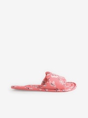 Bath & Body Works Pink Japanese Cherry Blossom Open Toe Scalloped Slippers - Image 3 of 8