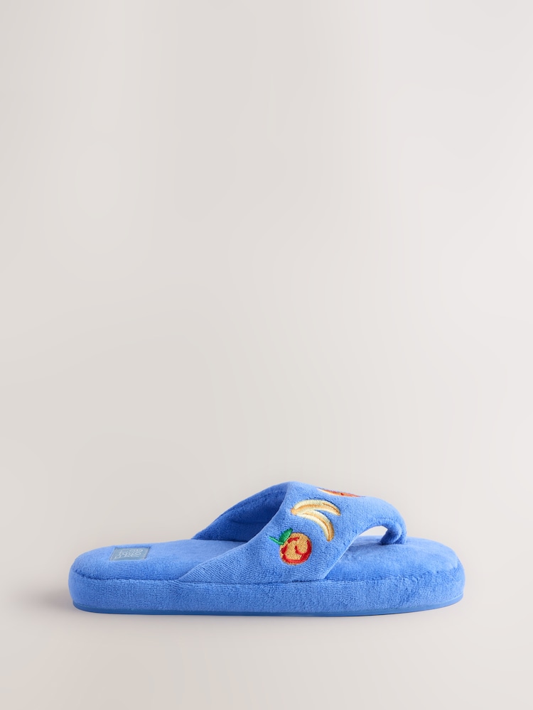 Bath & Body Works Blue Fruit Towelling Slippers - Image 2 of 5