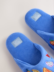 Bath & Body Works Blue Fruit Towelling Slippers - Image 3 of 5