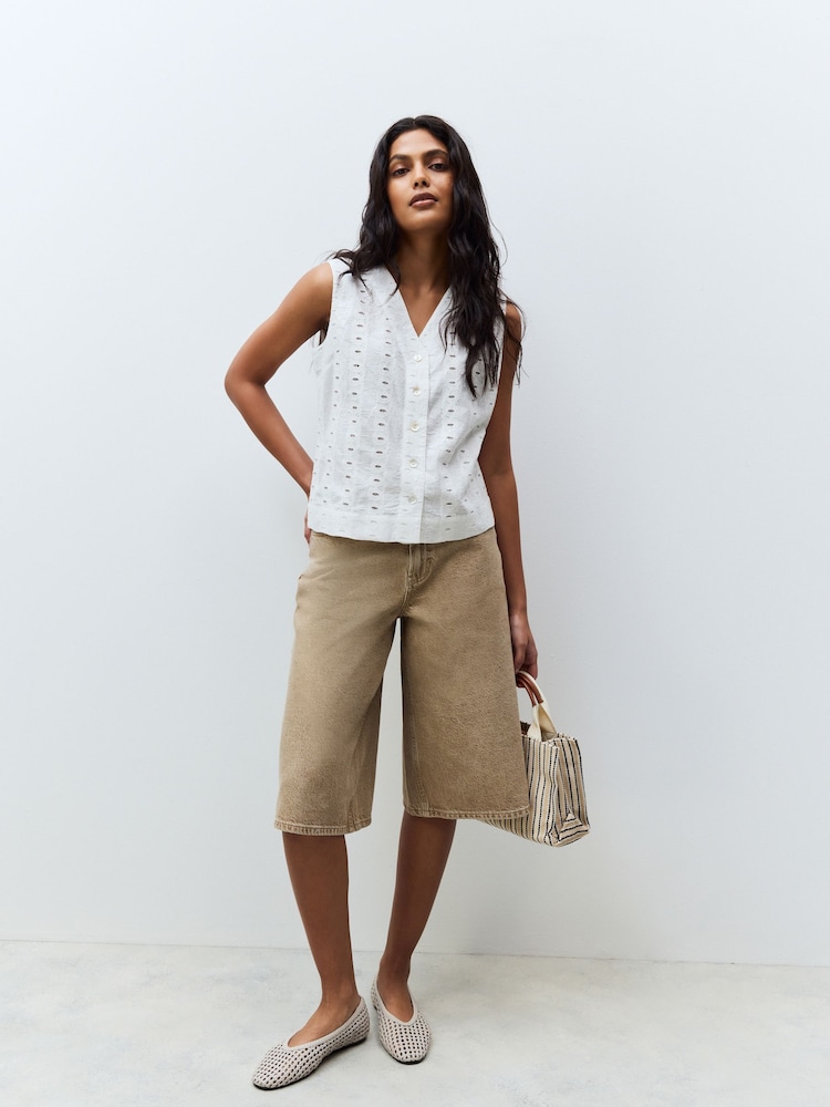 Blanco - Broderie Waistcoat - Imagen 2 de 7 Blanco - Broderie Waistcoat - Imagen 2 de 7