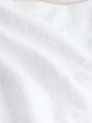 White Floral Embroidered Detail Tie Front Waistcoat - Image 8 of 8