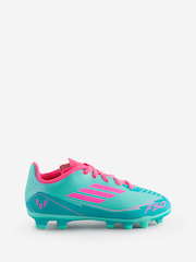adidas Blue Kids F50 Club Messi Firm/Blue -Ground Boots - Image 1 of 1