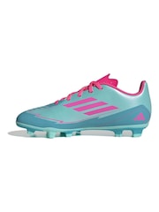 adidas Blue Kids F50 Club Messi Firm/Blue -Ground Boots - Image 3 of 11