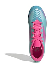 adidas Blue Kids F50 Club Messi Firm/Blue -Ground Boots - Image 6 of 11