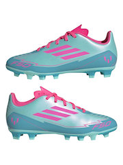 adidas Blue Kids F50 Club Messi Firm/Blue -Ground Boots - Image 8 of 11