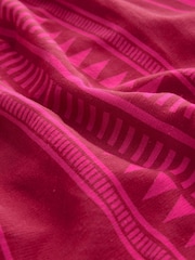 Red/Pink Print Tassel Strappy Cami With Linen - Image 6 of 6