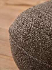 French Connection Mocha Charcoal Grey Brown Loop Boucle Jaivik Footstool - Image 5 of 8