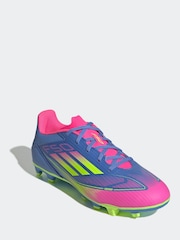 adidas Blue/Pink Adult F50 Club Firm/ Blue/Pink -Ground Boots - Image 1 of 8
