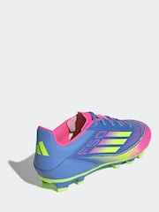 adidas Blue/Pink Adult F50 Club Firm/ Blue/Pink -Ground Boots - Image 2 of 8