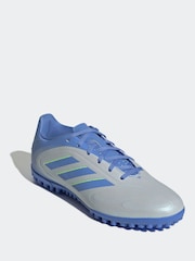 adidas Blue/Grey Adult Copa Pure 3 Club Turf Boots - Image 1 of 9