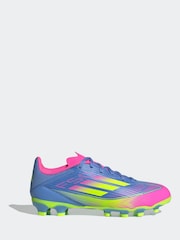 Azul - adidas Kids F50 League Multi Ground Boots - Imagen 1 de 9