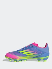 Azul - adidas Kids F50 League Multi Ground Boots - Imagen 2 de 9