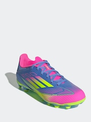 Azul - adidas Kids F50 League Multi Ground Boots - Imagen 3 de 9