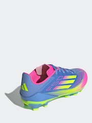 Azul - adidas Kids F50 League Multi Ground Boots - Imagen 4 de 9