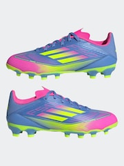 Azul - adidas Kids F50 League Multi Ground Boots - Imagen 5 de 9
