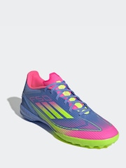 adidas Pink/Blue Adult F50 League Turf Boots - Image 3 of 9