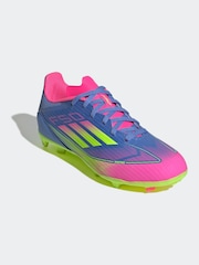 adidas Blue Kids F50 League Firm/Multi-Ground Boots - Image 4 of 10