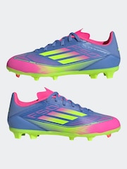 adidas Blue Kids F50 League Firm/Multi-Ground Boots - Image 7 of 10