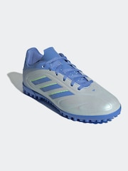 adidas Grey/Blue Kids Copa Pure 3 Club Turf Boots - Image 1 of 8