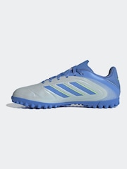 adidas Grey/Blue Kids Copa Pure 3 Club Turf Boots - Image 3 of 8
