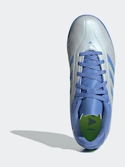 adidas Grey/Blue Kids Copa Pure 3 Club Turf Boots - Image 6 of 8