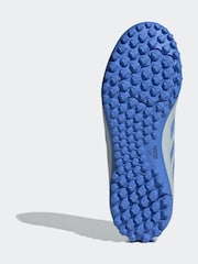 adidas Grey/Blue Kids Copa Pure 3 Club Turf Boots - Image 7 of 8