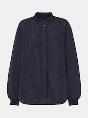 Whistles Blue Ida Short Quilted Coat - Image 5 of 5