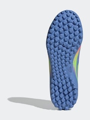 adidas Blue Kids F50 Club Turf Boots - Image 4 of 8