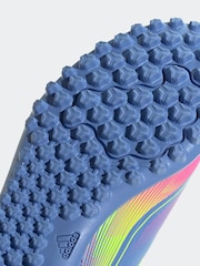 adidas Blue Kids F50 Club Turf Boots - Image 6 of 8