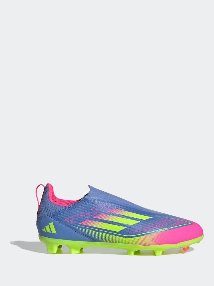 adidas Blue Kids F50 League Laceless Firm/Multi-Ground Boots - Image 1 of 9