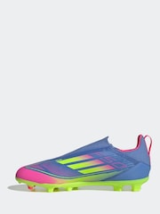 adidas Blue Kids F50 League Laceless Firm/Multi-Ground Boots - Image 2 of 9