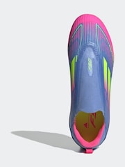 adidas Blue Kids F50 League Laceless Firm/Multi-Ground Boots - Image 6 of 9