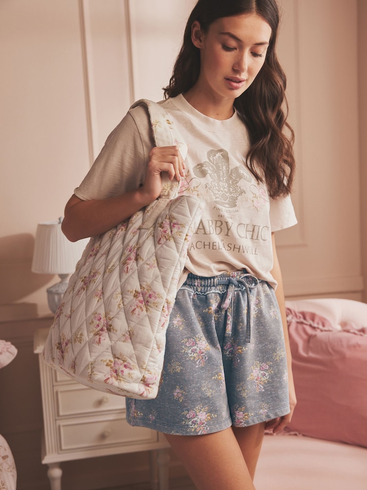 Shabby Chic by Rachel Ashwell® Floral Quilted Shopper - Image 1 of 3 Shabby Chic by Rachel Ashwell® Floral Quilted Shopper - Image 1 of 3