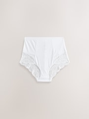 Белый/нюдовый - Shaping Lace Knickers 2 Pack - Изображение 8 из 10