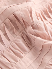 Pink Ruffle Short Sleeve Blouse - Image 2 of 8