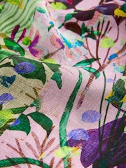 Floral Print Sheer Volume Long Sleeve Blouse - Image 5 of 6