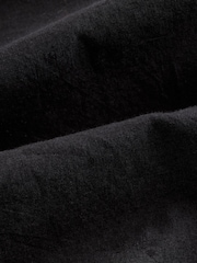 Black and Neutral Raffia Detail N. Premium 100% Cotton Broderie Long Sleeve Shirt - Image 8 of 8