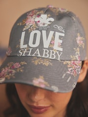 Shabby Chic Grey 100% Cotton Cap - Image 2 of 2