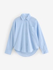 Light Blue Long Sleeve Shirt With Linen - Image 4 of 6