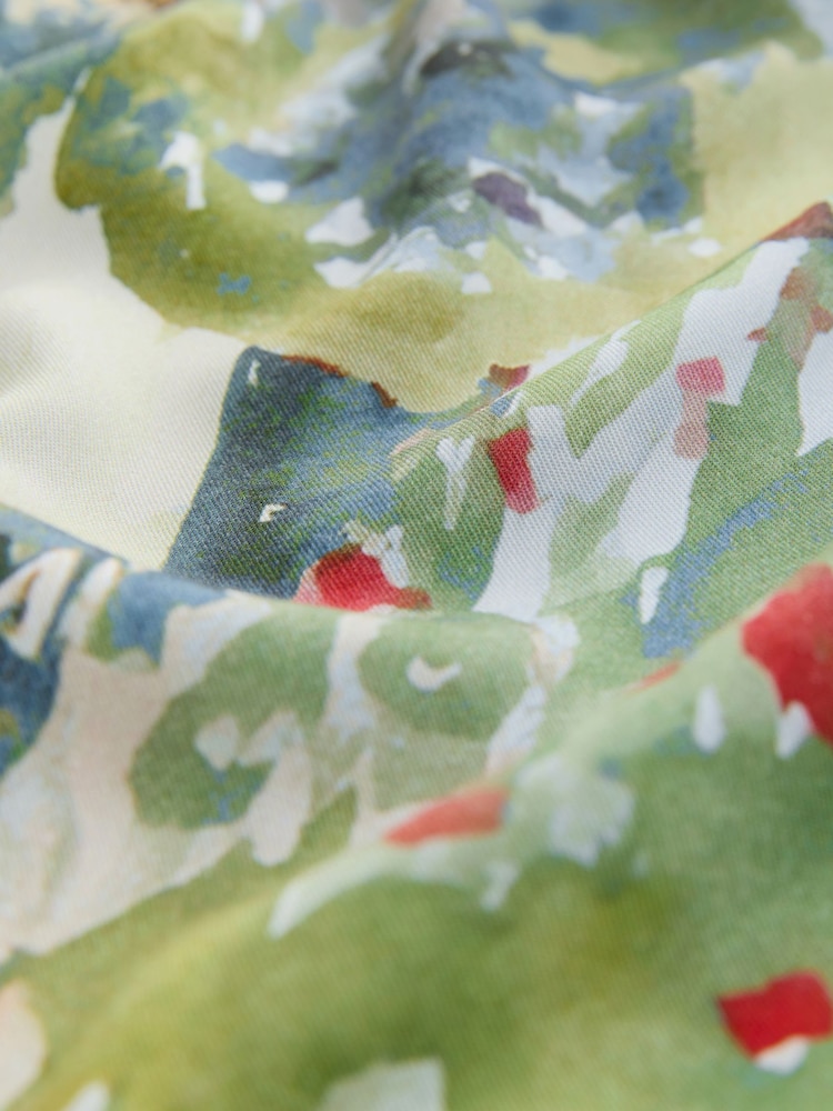 Pink/Blue Scenic Print Relaxed Soft Blazer - Image 3 of 4