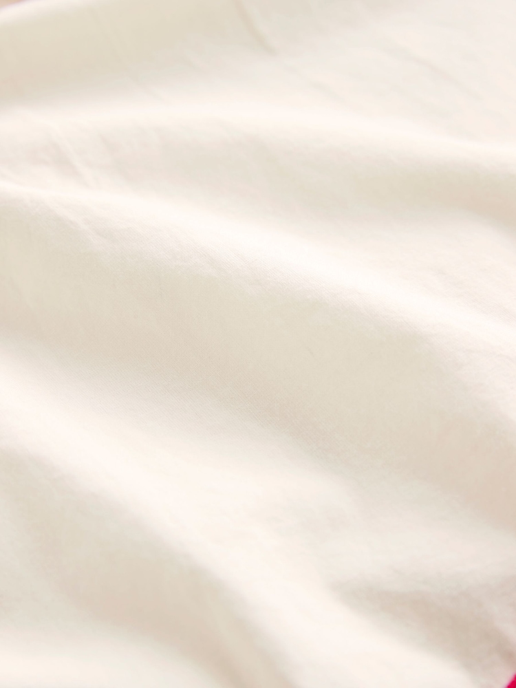 Cream/Red Embriodered Long Sleeve 100% Cotton Blouse - Image 8 of 8