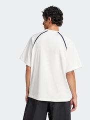 adidas White 100% Cotton Badge Of Sport T-Shirt - Image 2 of 6