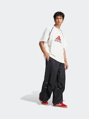 adidas White 100% Cotton Badge Of Sport T-Shirt - Image 3 of 6
