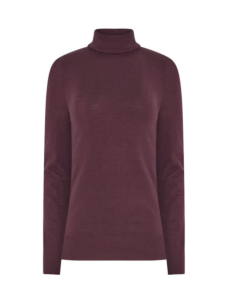 Long Tall Sally Red Roll Neck Jumper - Image 5 of 5