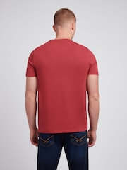 U.S. Polo Assn Red U.S. Polo Assn. Mens Signature 100% Cotton Arch Print White T-Shirt - Image 4 of 4