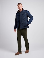 U.S. Polo Assn Blue U.S. Polo Assn. Mens Diamond Quilted Funnel Black Jacket - Image 3 of 10