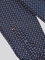 U.S. Polo Assn. Mens Blue Printed Shirt - Image 4 of 4