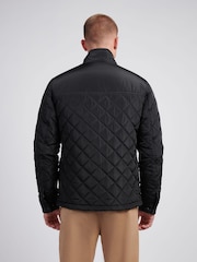 U.S. Polo Assn Black U.S. Polo Assn. Mens Diamond Quilted Funnel Black Jacket - Image 4 of 11