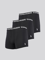 U.S. Polo Assn Mens Black Boxer Shorts 3 Pack - Imagen 2 de 9